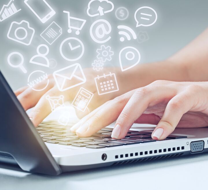 Person using desktop
